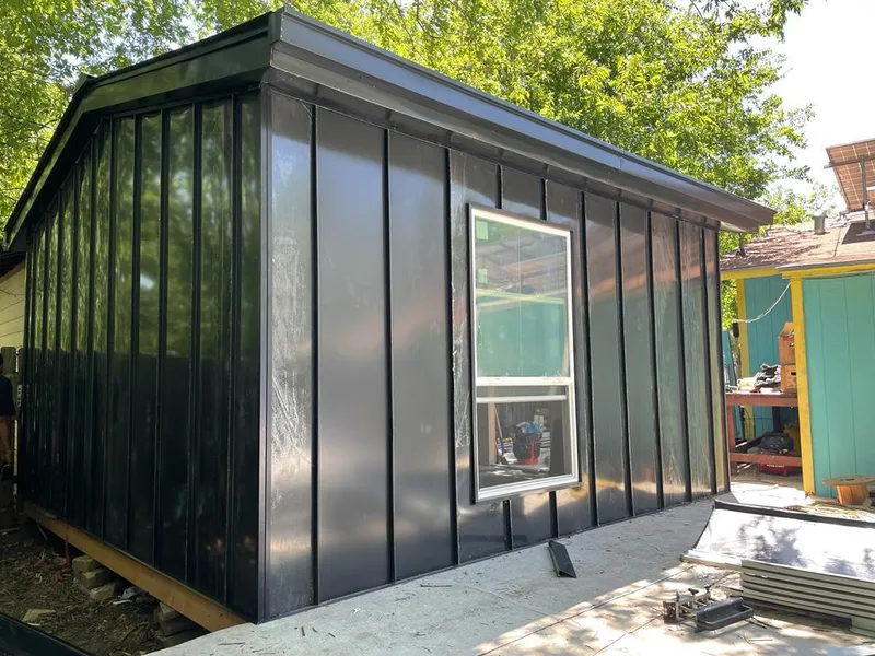 Black standing seam metal wall panels for Roof Inspection in Mesquite